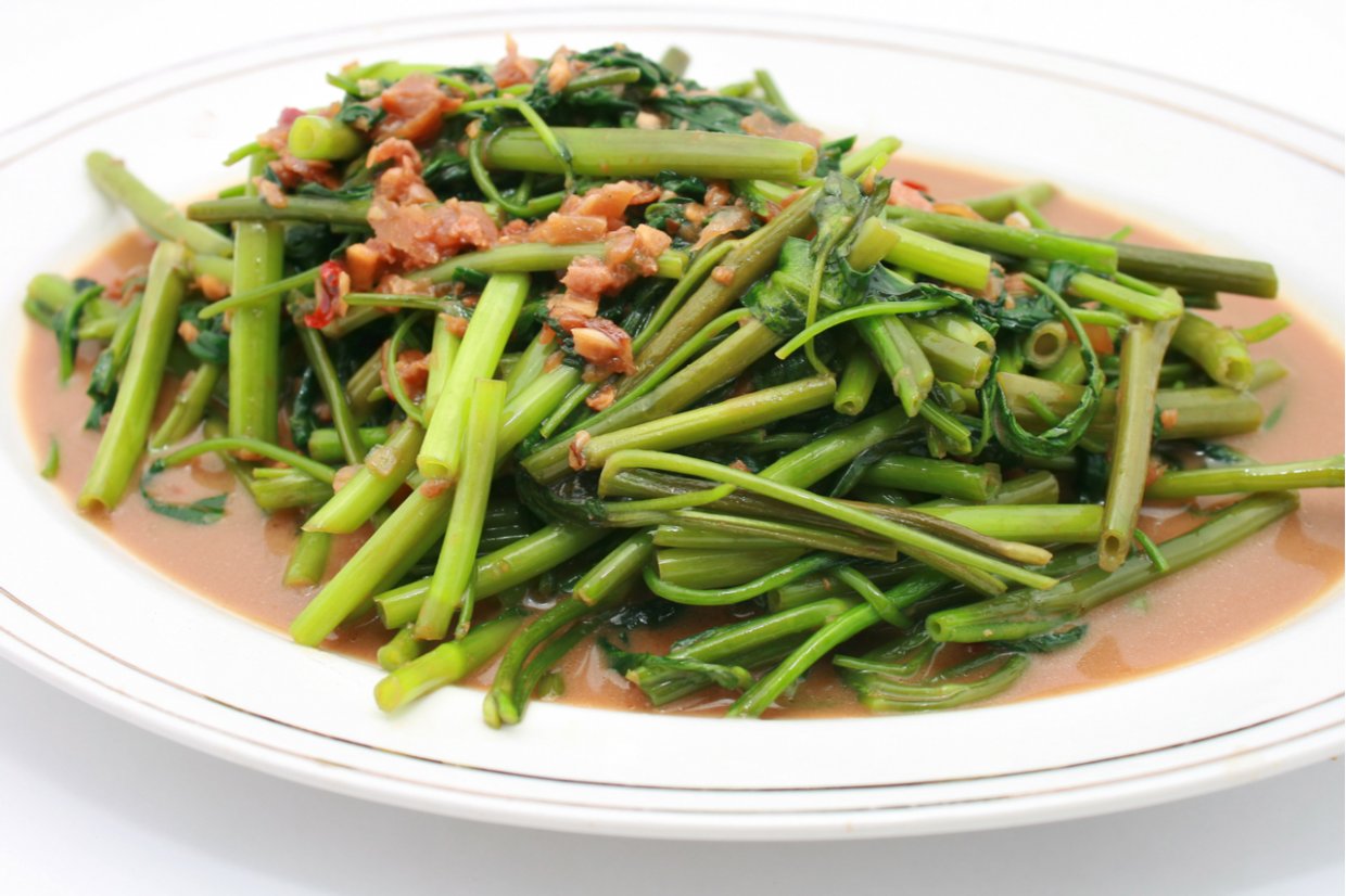 ▲ 蝦醬空心菜是許多人吃泰式料理時必點的一道菜色