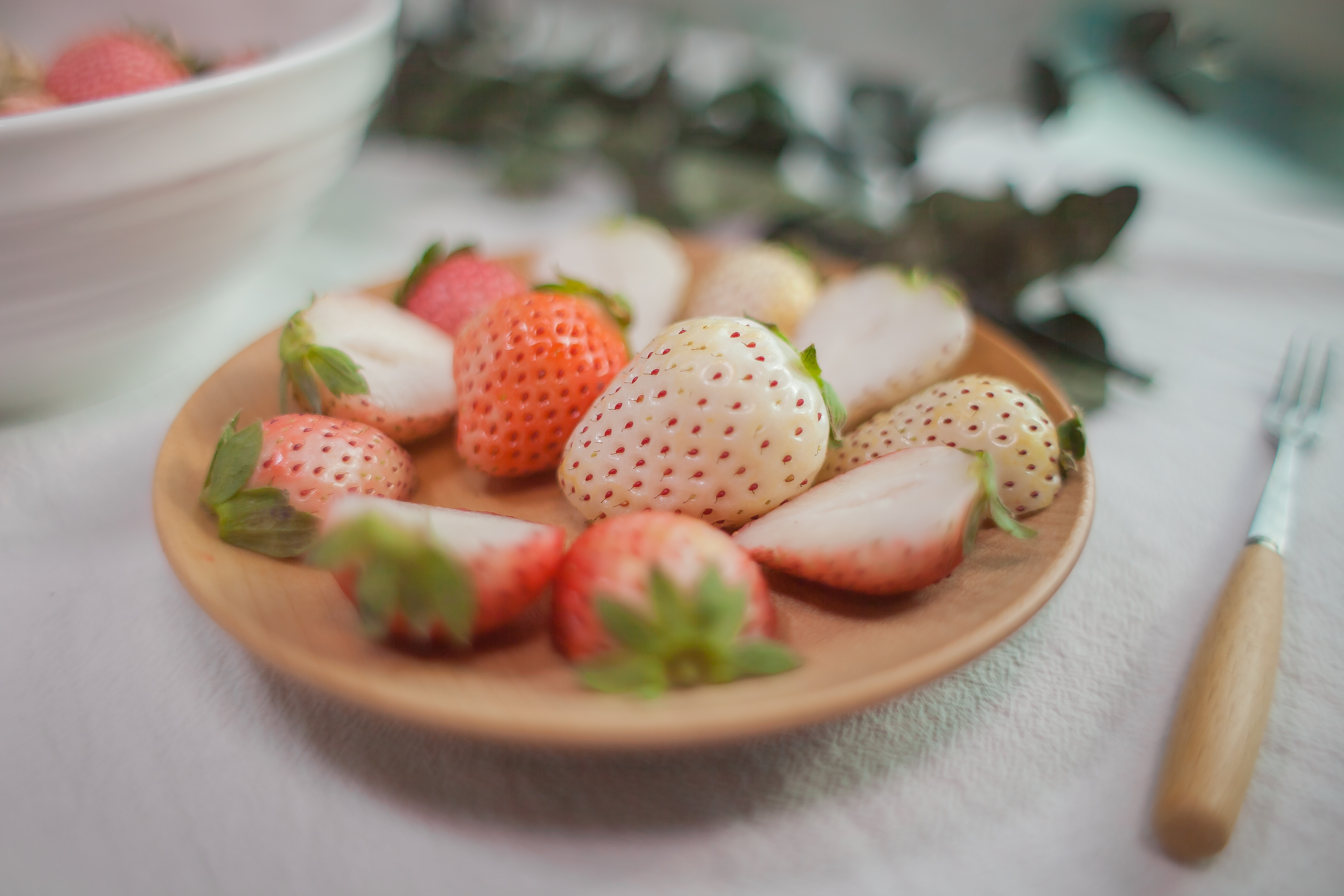 浪漫的白草莓～