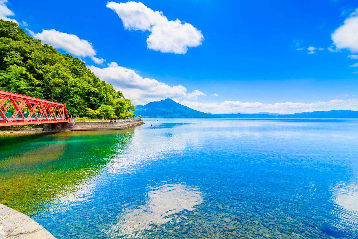 Shikotsu,Lake,In,Hokkaido,Japan