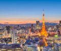 Tokyo,,Japan,Cityscape,Panorama,And,Tower,At,Sunset,With,Mt