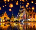 Yee,Peng,Festival,And,Sky,Lanterns,At,Wat,Phra,Singh