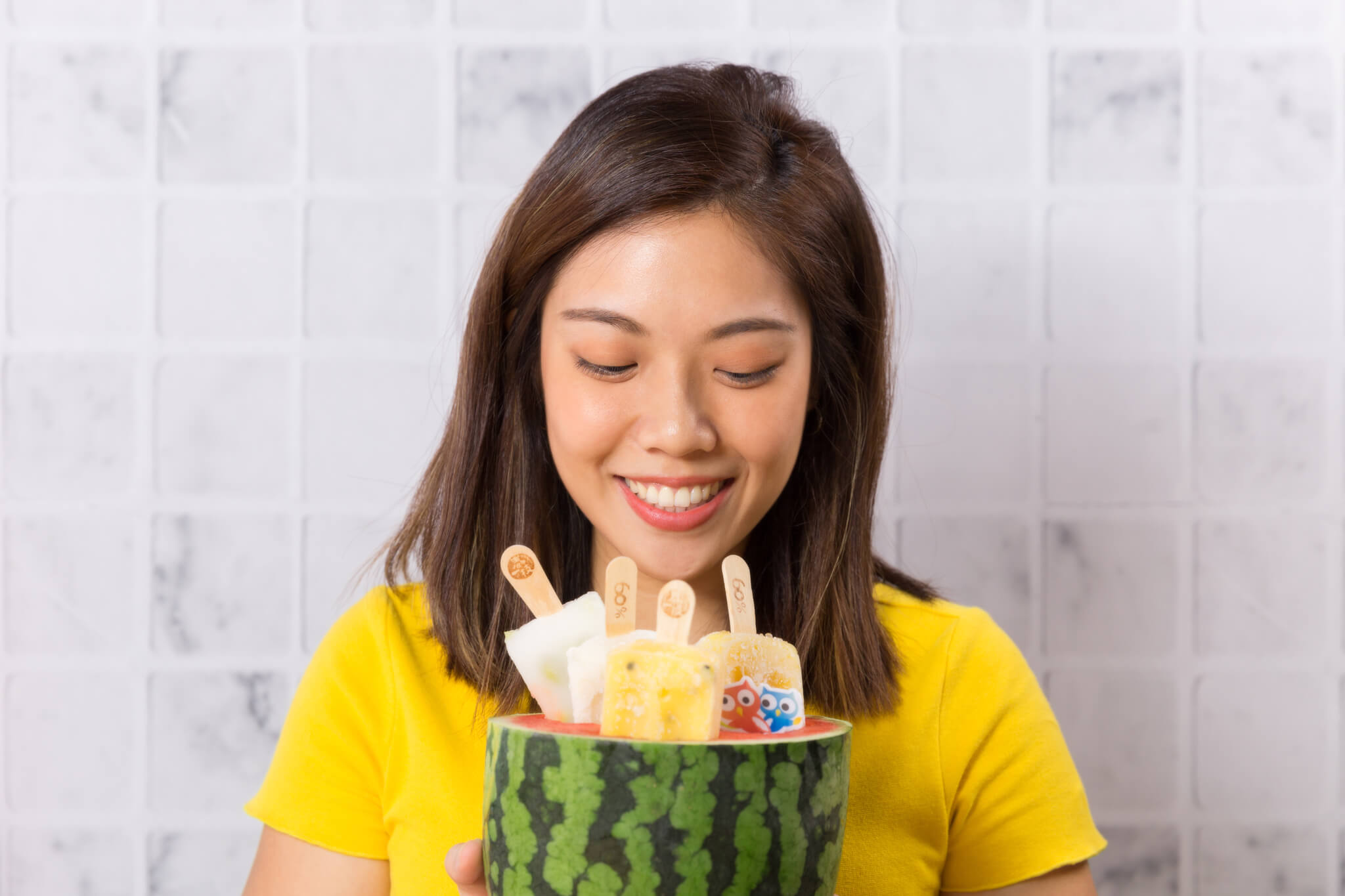 【圖四】《唯果粒》和《春一枝》水果冰棒皆採用台灣在地新鮮水果製成，成份天然、無人工添加物，能品嚐水果原本的酸甜滋味