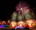 Colorful,Fireworks,Display,On,The,Night,Sky,,Fireworks,Festival;guan Yin Ting;penghu;taiwan